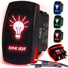 50 Caliber Racing Dome Light 50 Cal Rocker Switch - Red