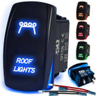 50 Caliber Racing Roof Lights Rocker Switch - Blue