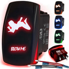 50 Caliber Racing Blow Me Rocker Switch - Red