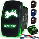 50 Caliber Racing Dome Light Sexy Rocker Switch - Green