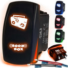 50 Caliber Racing Boom Box Rocker Switch - Orange