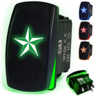 50 Caliber Racing Nautical Star Rocker Switch - Green