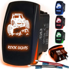50 Caliber Racing Rock Lights RZR Rocker Switch - Orange