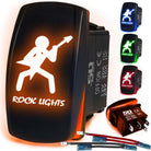 50 Caliber Racing Rock Lights Rocker Switch - Orange