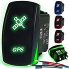 50 Caliber Racing GPS Rocker Switch - Green