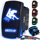 50 Caliber Racing Eject A Ho Rocker Switch - Blue