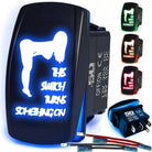 50 Caliber Racing This Switch Sexy Rocker Switch - Blue