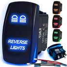 50 Caliber Racing Reverse Lights Rocker Switch - Blue