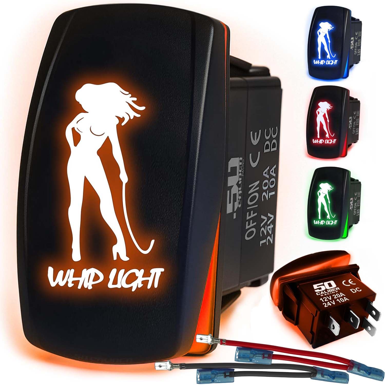 50 Caliber Racing Illuminated rocker switch UTV accessories rocker