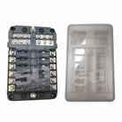 12 fuse power and ground fuse block with screw terminals