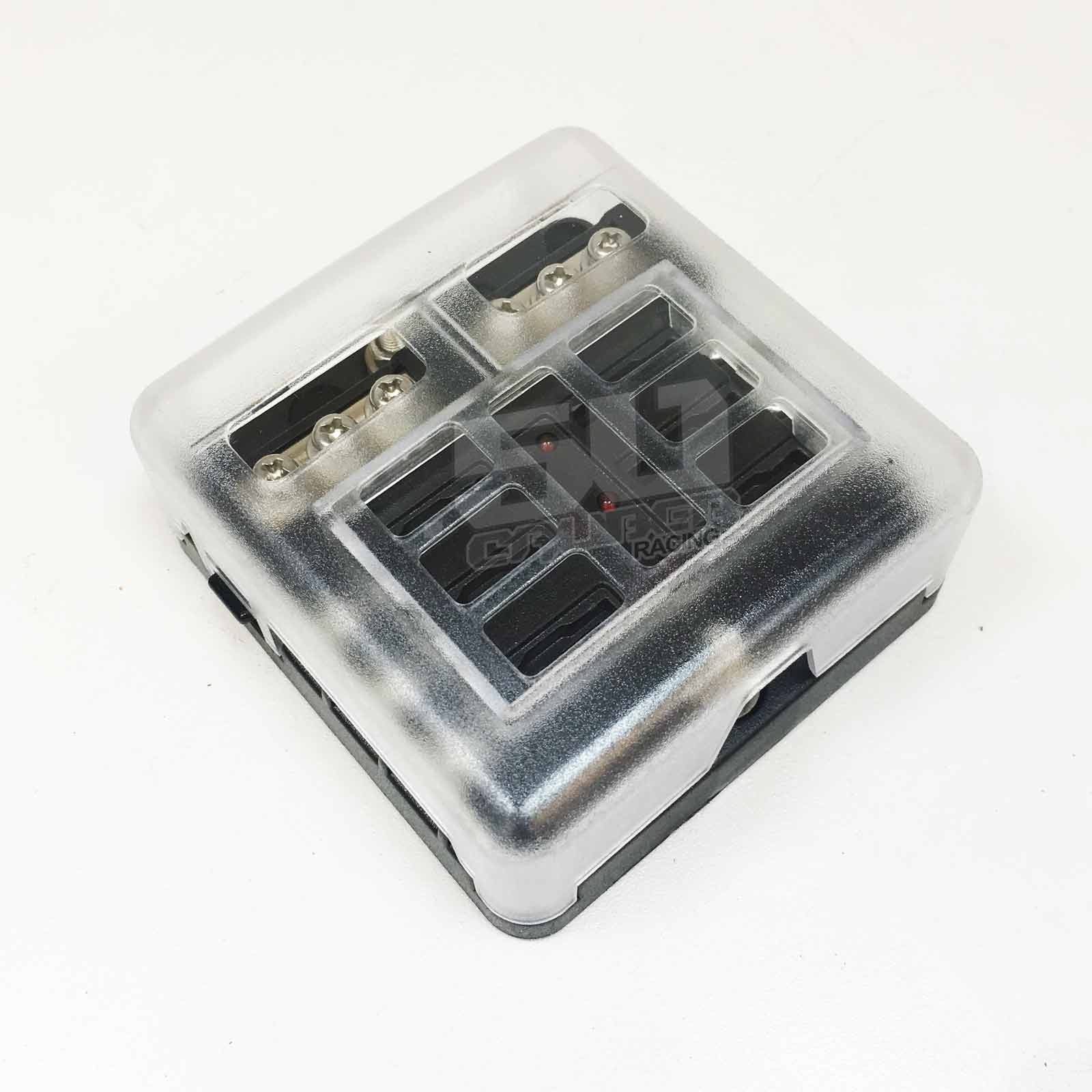 6 Way Power and Ground Fuse Block