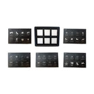Slim Capacitive touch 6 gang switch panel with 40 custom labels for all your 12v accessories