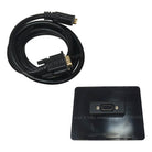 Slim Capacitive touch panel with rear facing reliable VGA cable connection