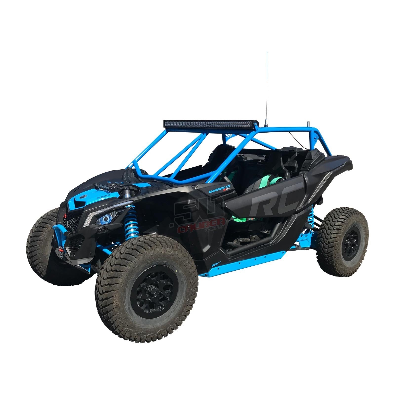 Can-Am X3 2 Seat Pro Race Cage Left Side Angle View