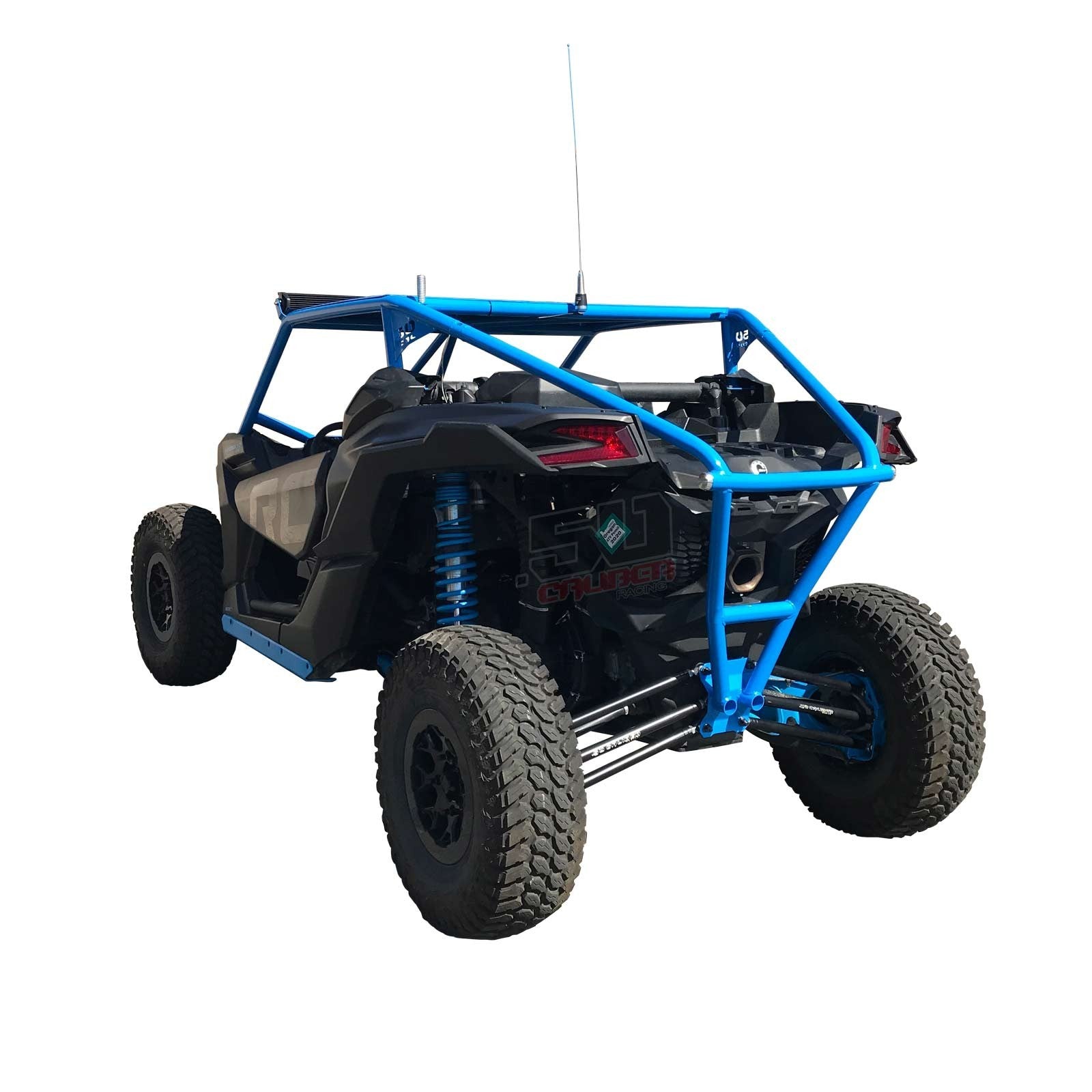 Can-Am X3 2 Seat Pro Race Cage Left Side Angle View From Rear