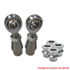 3/4" Heim 1.75" OD Bung Panhard Bar Fab Kit - Shown with optional high misalignment spacers