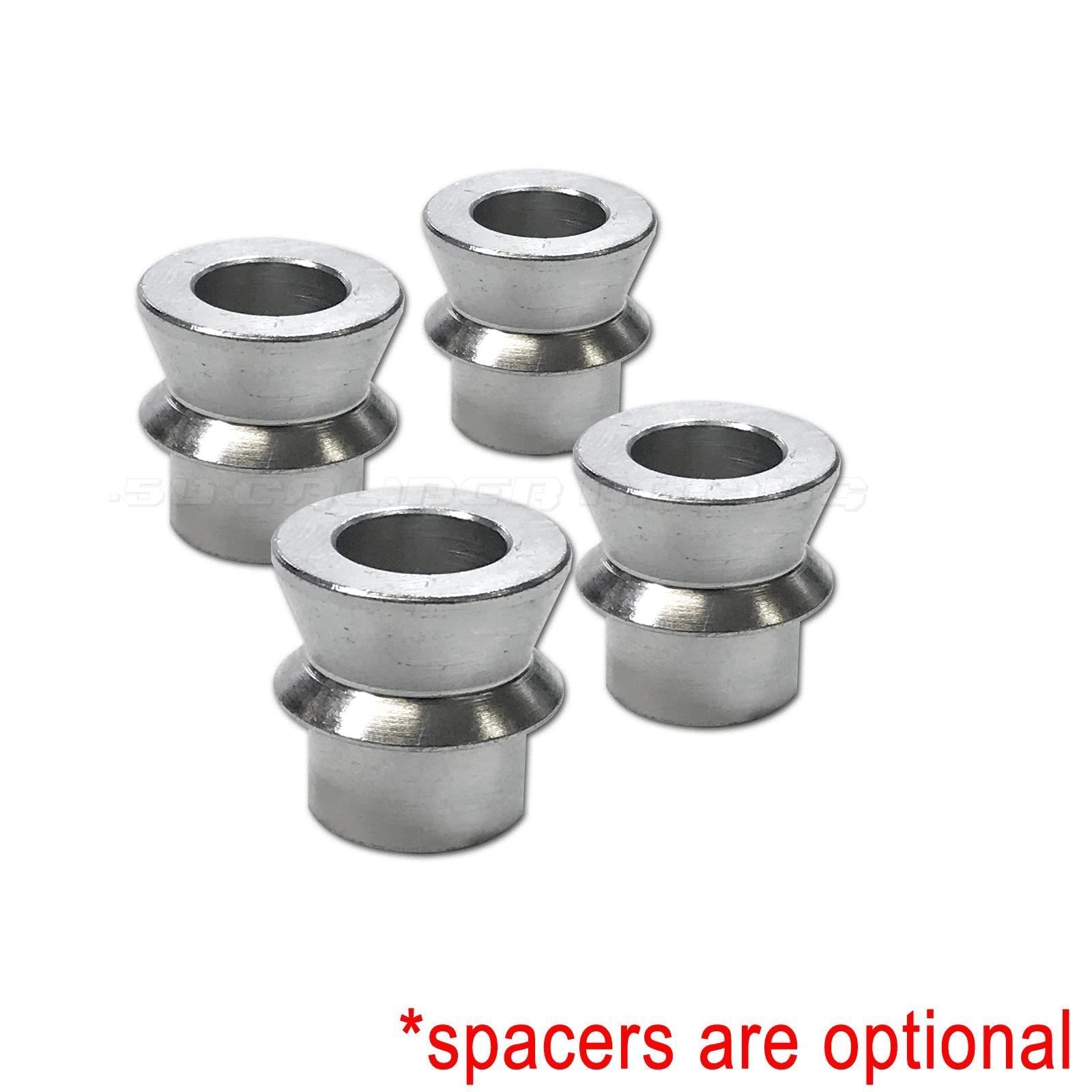 50 Caliber Racing Panhard Bar Fab Kit - 4130 Chromoly High Misalignment spacers with zinc plating