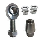 Rod End Kit - Single Joint - 7/8-14 x 7/8 bore Chromoly Heim - 1.75" OD Tubing - Shown With Optional Misalignment Spacers